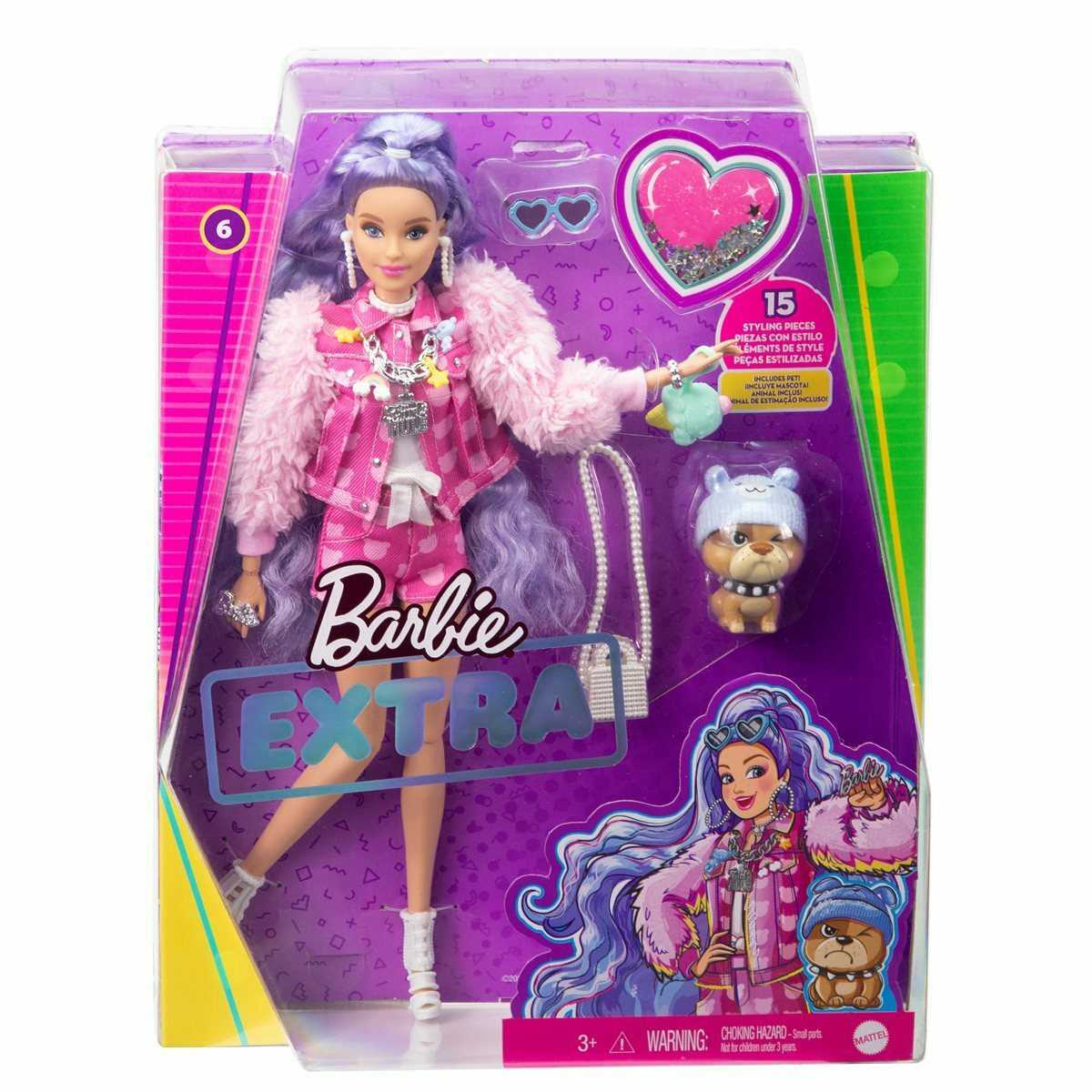 Κούκλα Barbie Extra Millie with Periwinkle Purple Hair για 3+ Ετών