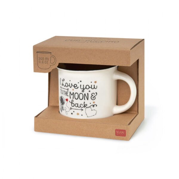 Legami Milano Cup-Puccino To The Moon And Back Κούπα από Πορσελάνη Λευκή 350ml