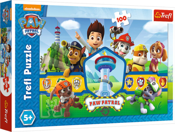 Παιδικό Puzzle Paw Patrol Hero Team 100pcs για 5+ Ετών Trefl