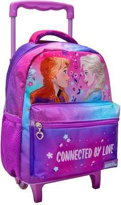 Must Frozen 2 Connected By Love Σχολική Τσάντα Τρόλεϊ Νηπιαγωγείου σε Μωβ χρώμα Μ27 x Π10 x Υ31εκ