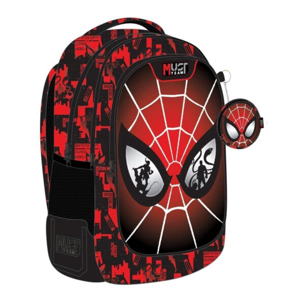 Spiderman Σχολική Τσάντα Πλάτης Δημοτικού Μπλε με Θήκη για Παγούρι 25lt (000508498)